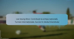 Lee Seung-Woo: Contribuții la echipa națională, Turnee internaționale, Succes în rândul tineretului